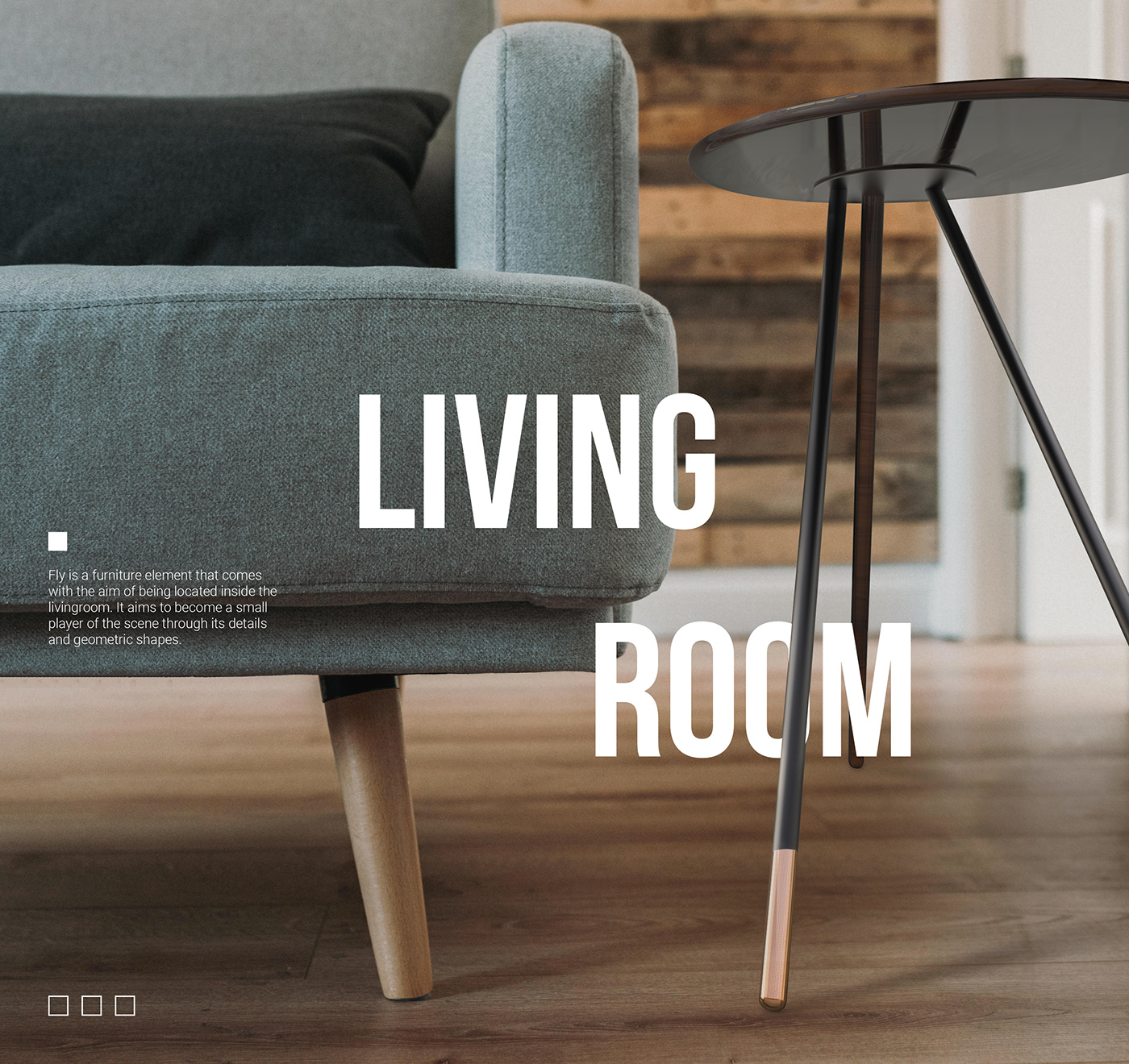 FLY - Porada，FLY，wooden ，Side table，Home Furnishing，