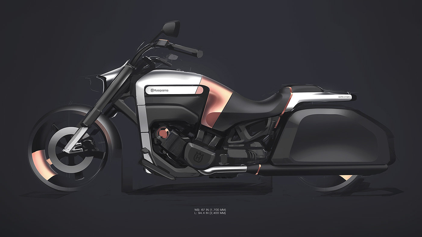 John O'Laughlin，canyon，Husqvarna，motorcycle，Design，