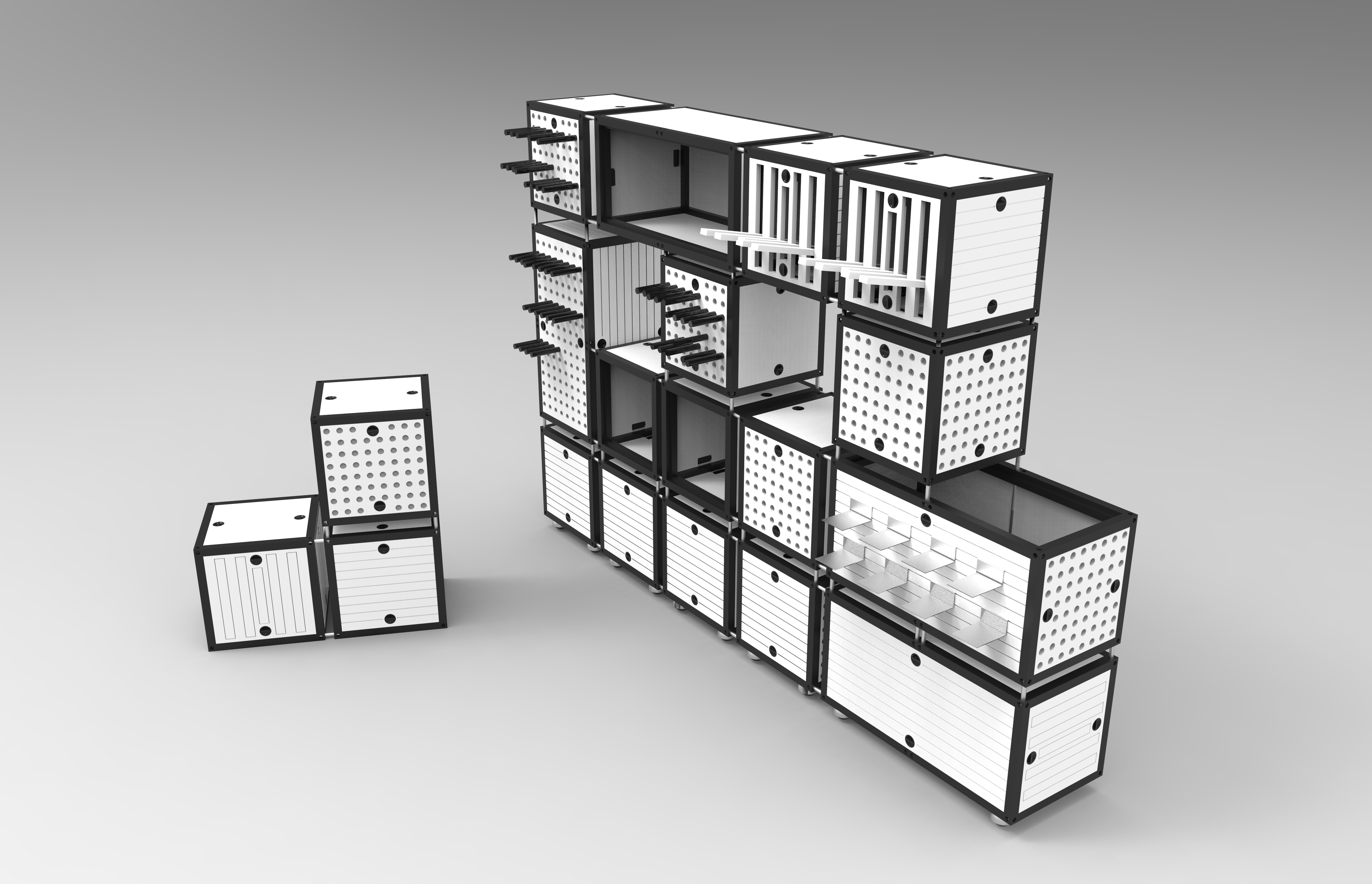 multi-function，combination，removable，container，Simplicity，