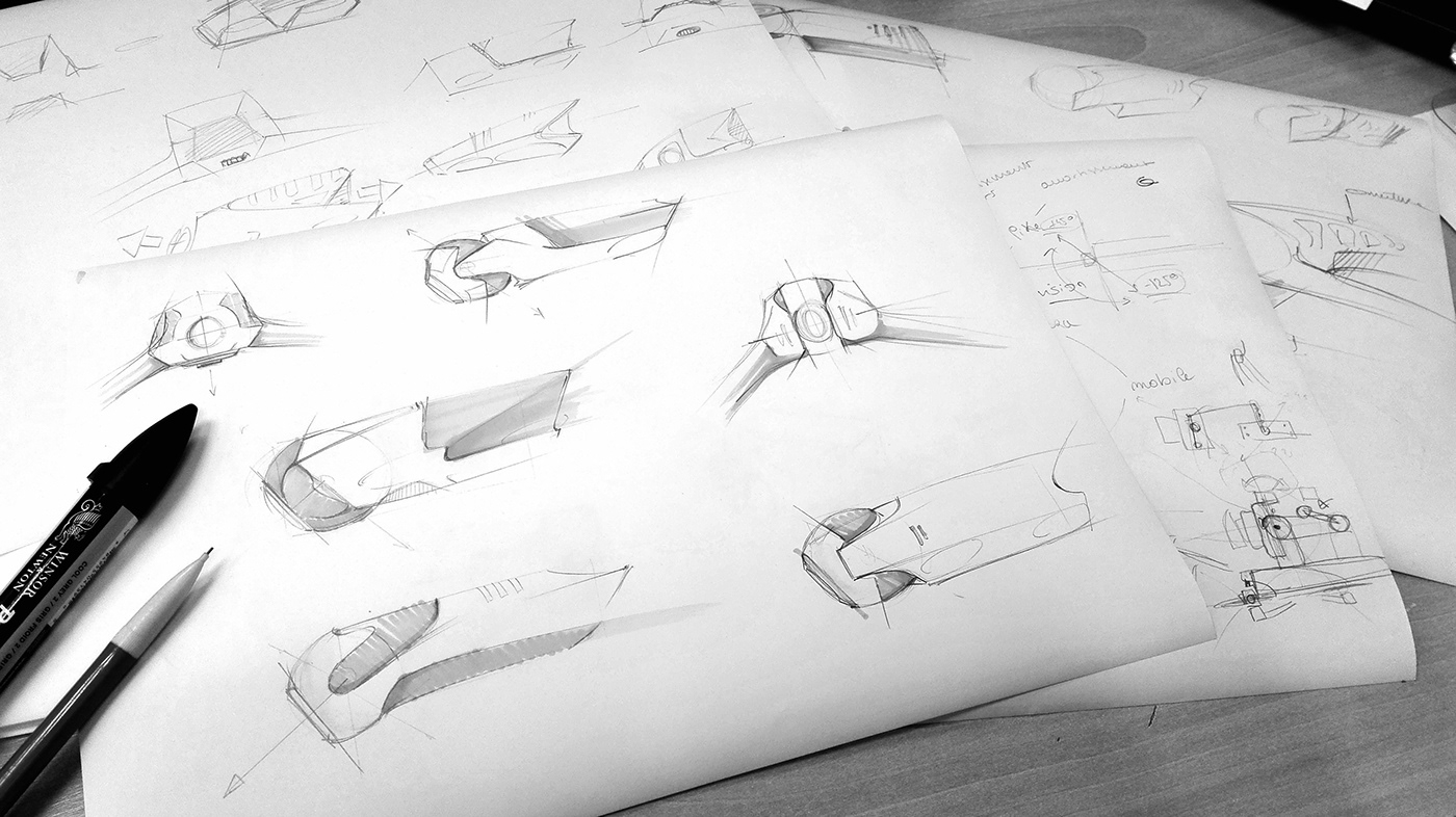 Parrot ANAFI，Anafi，Parrot，fold，sketch，black，UAV，