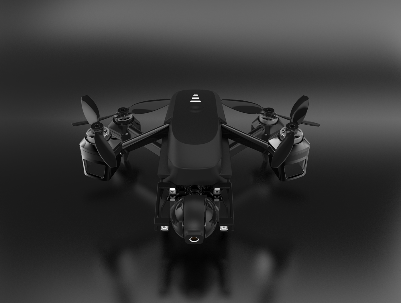 Parrot ANAFI，Anafi，Parrot，fold，sketch，black，UAV，