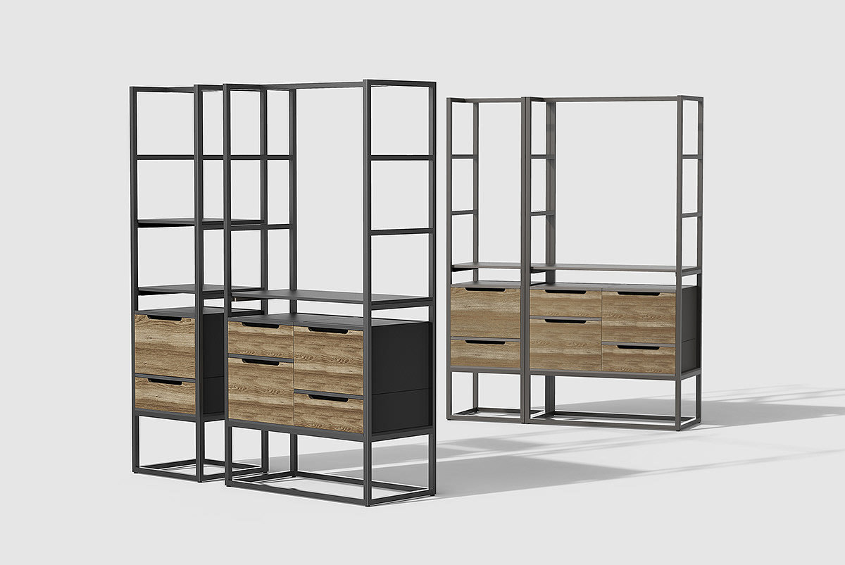 furniture，Receive，Add storage，Hogeun Jang，oak，coat hanger，container，drawer，