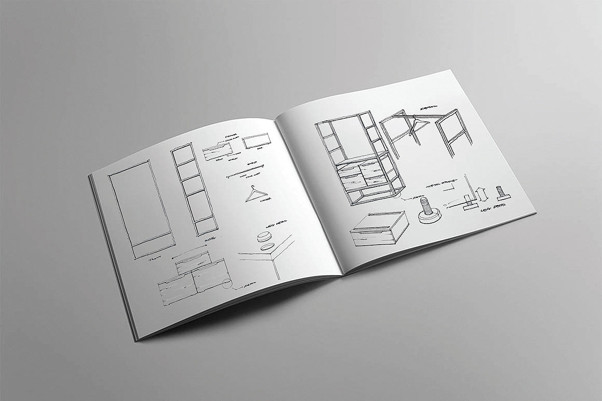 furniture，Receive，Add storage，Hogeun Jang，oak，coat hanger，container，drawer，