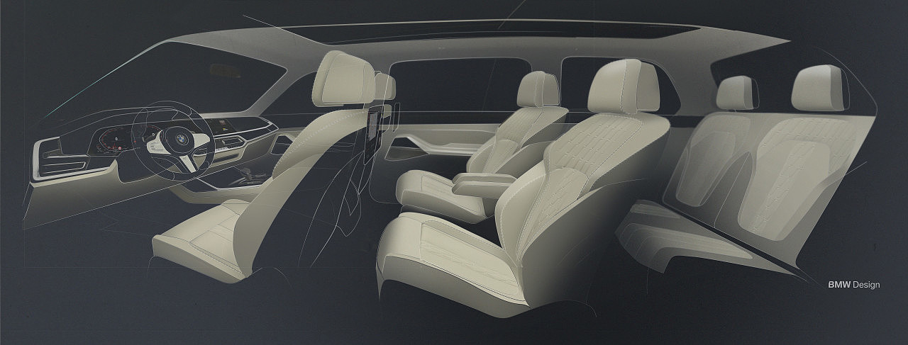 sketch，Automobile design，bmw，