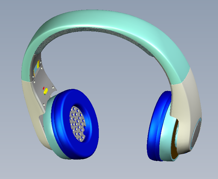 Earphone industrial design appearance design structure design，