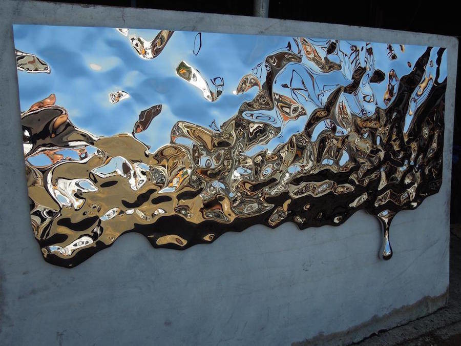 wood，stainless steel，Sculpture，fashion，modern，flow，