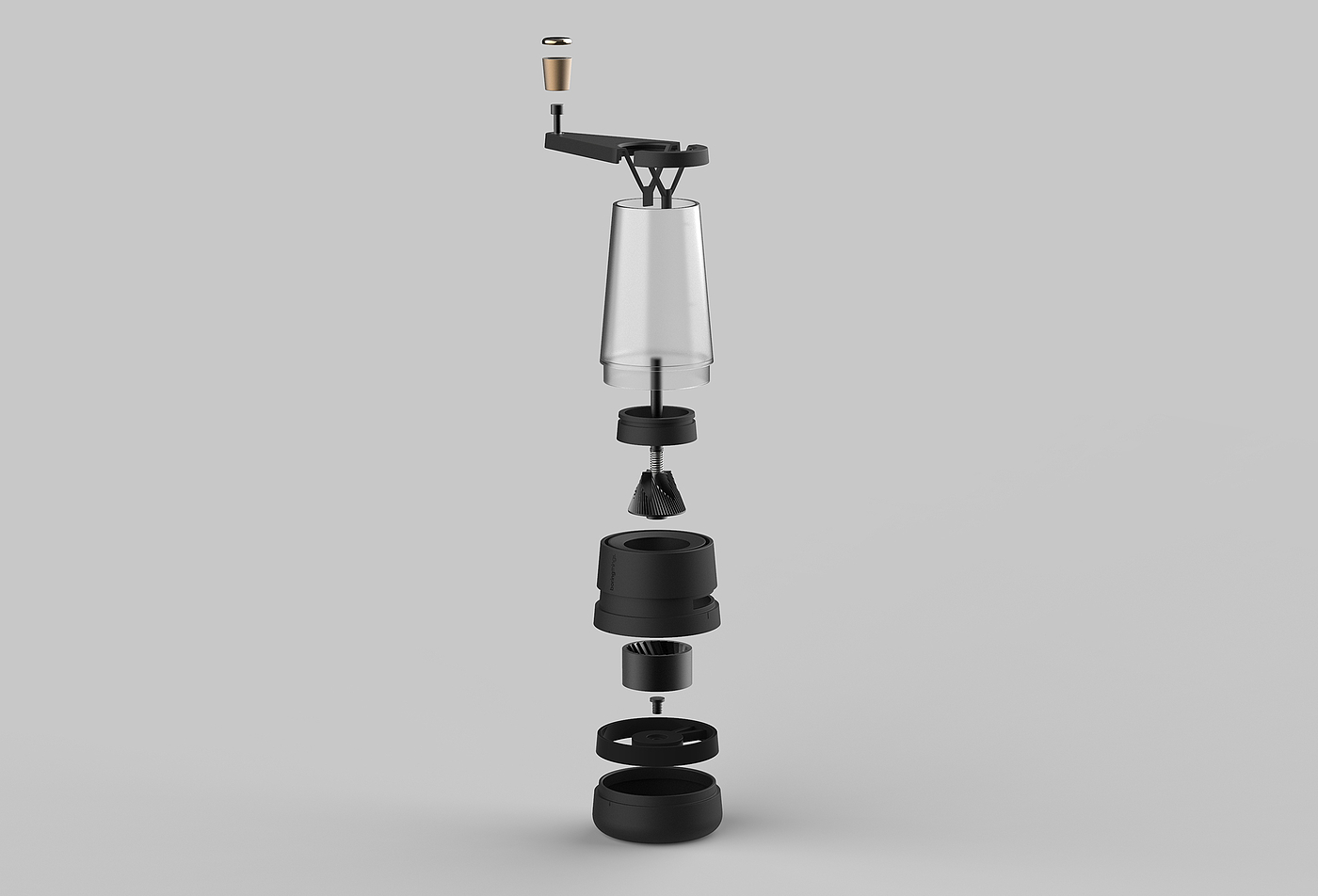 product design，Coffee grinder，AMBER，