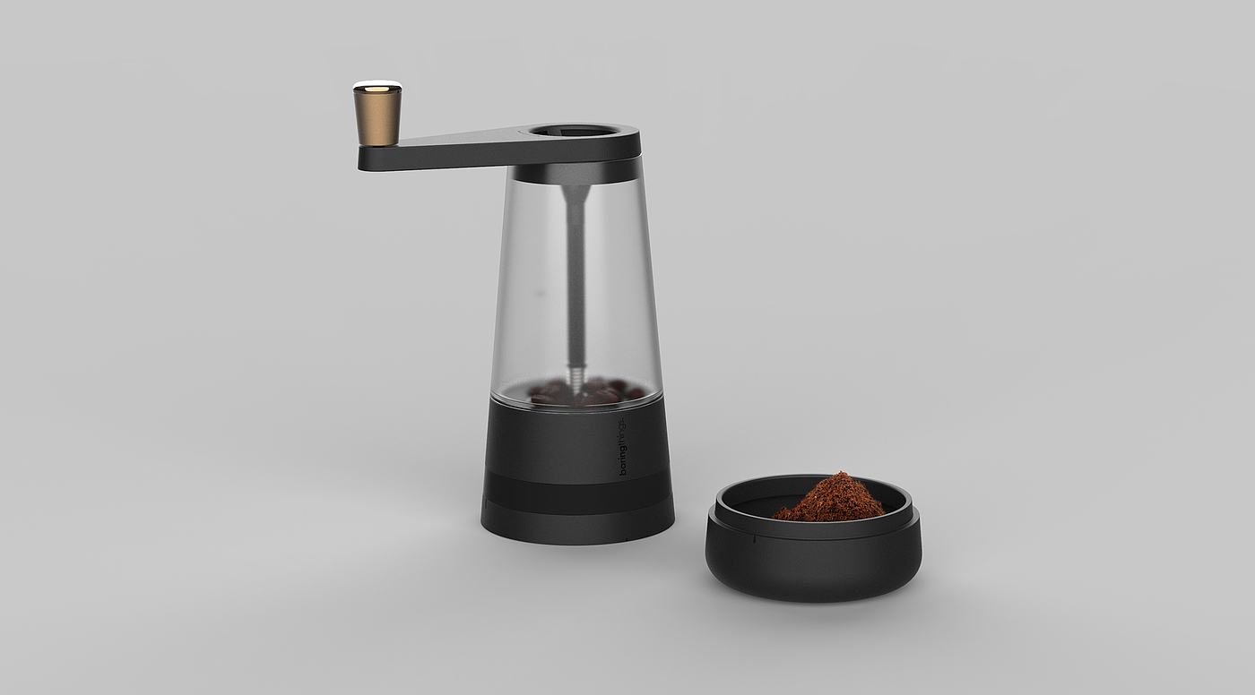 product design，Coffee grinder，AMBER，