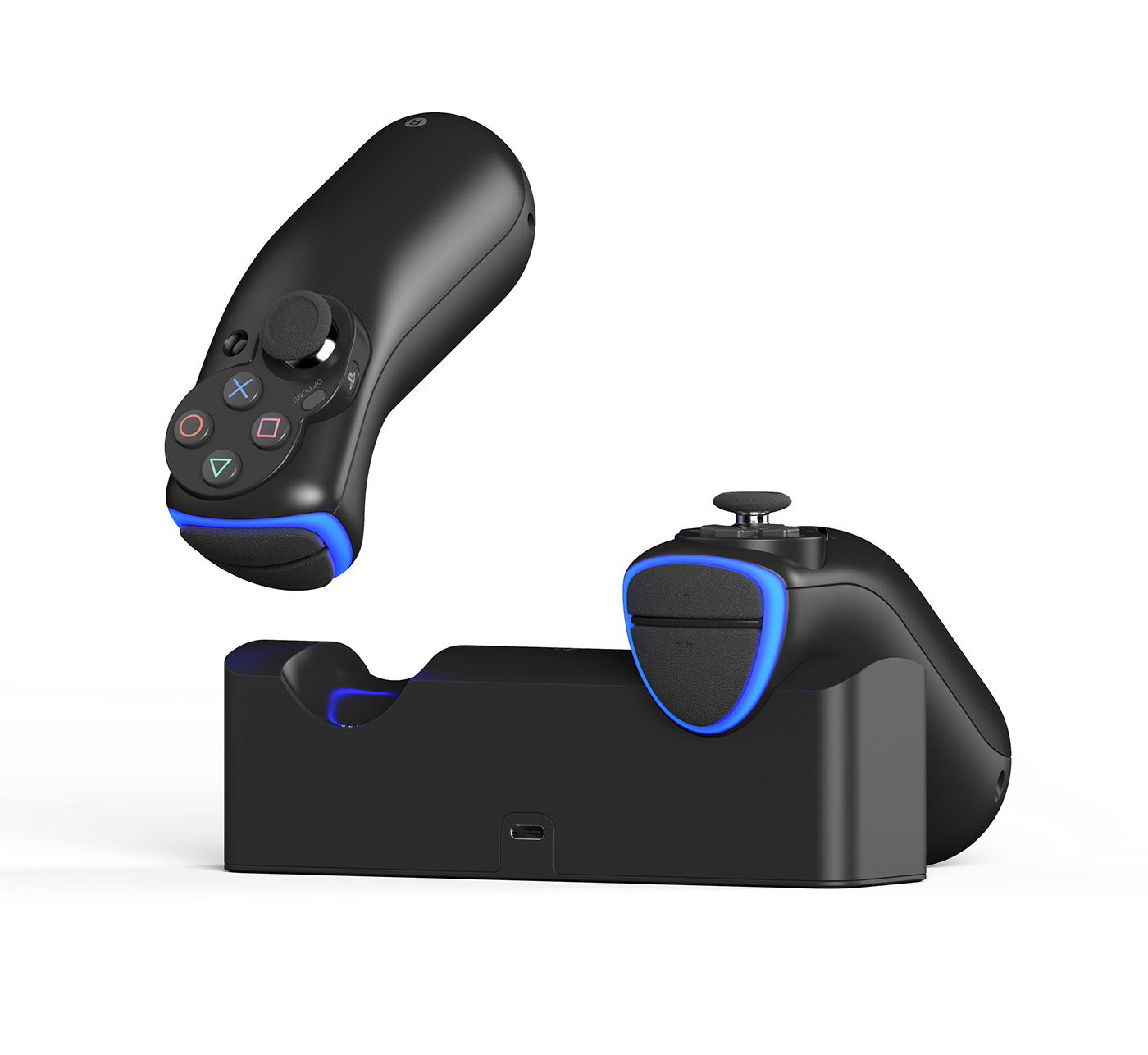 parts，game，concept，vr，rocker，host，recreational machines，MoveShock，PlayStation，Yonghwan Kim，