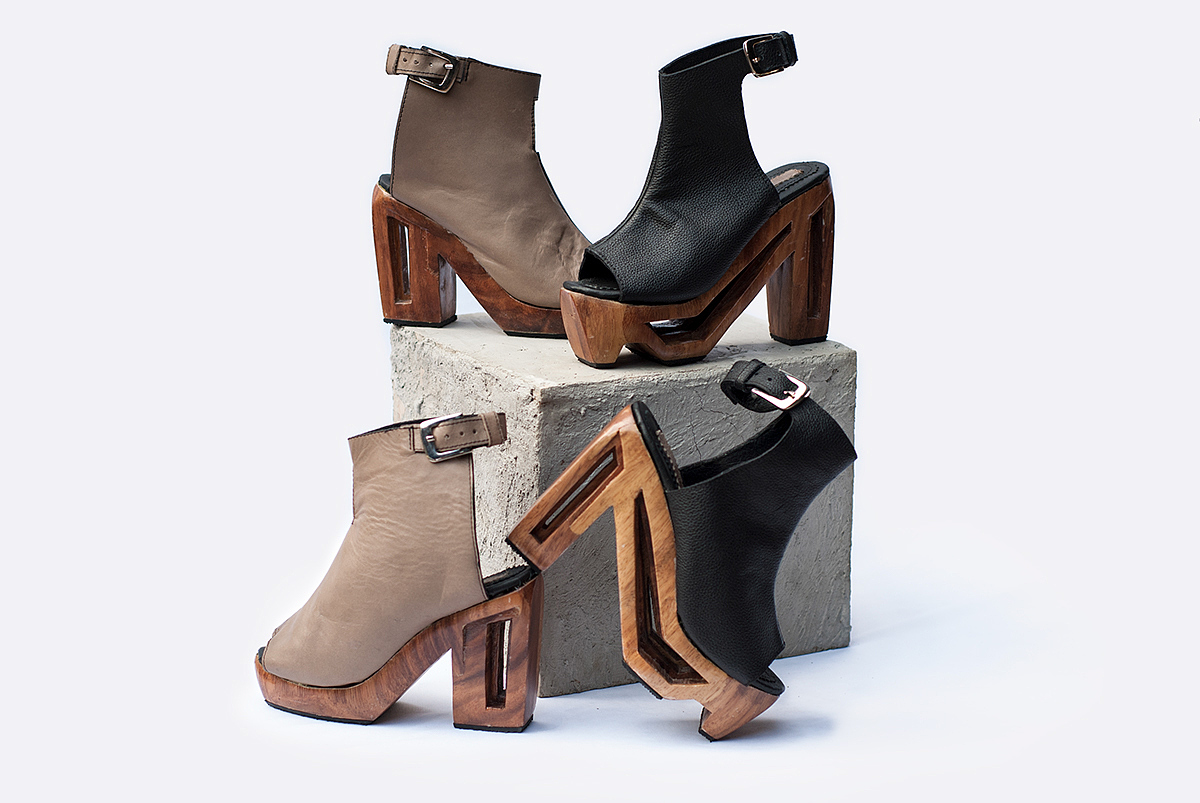 industrial design，fashion，Leatherwear，wood，manual，shoes，