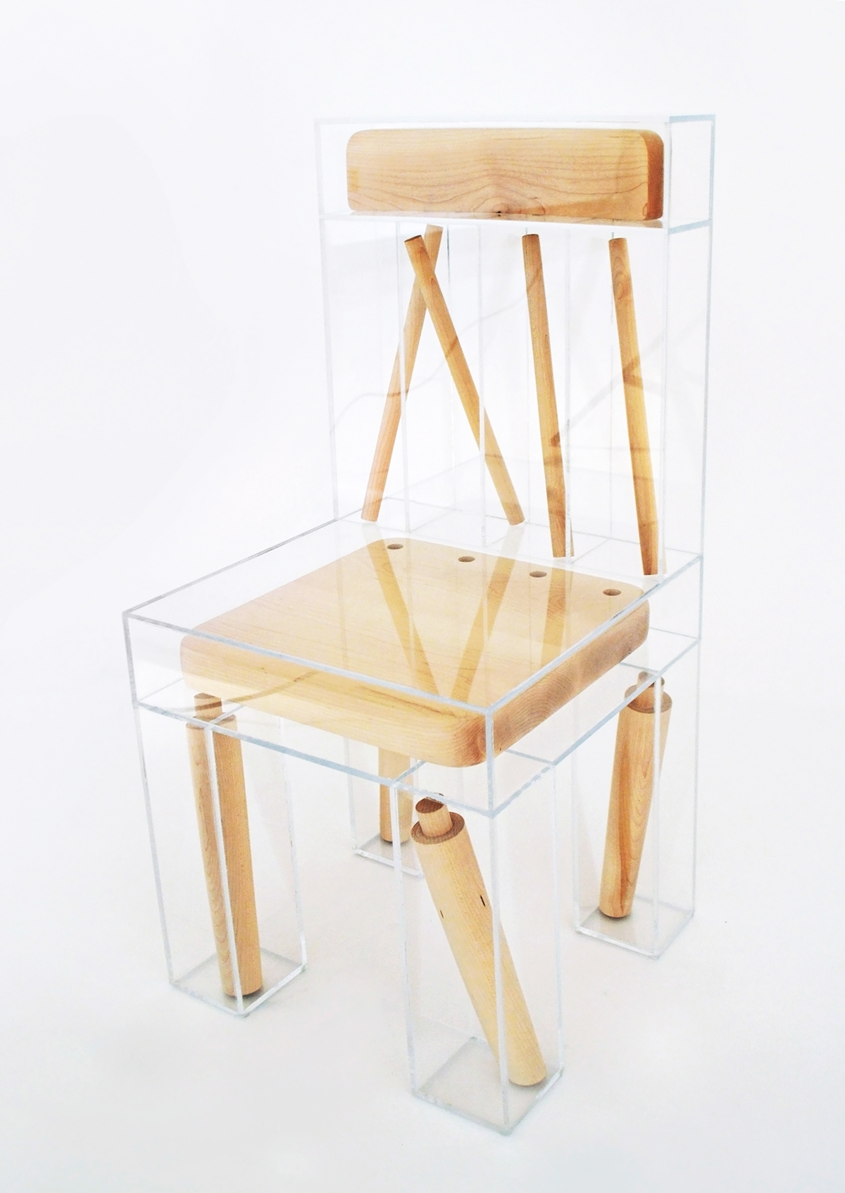 Low saturation，Advanced grey，geometry，line，geometry，Resin and wood，Red dot award，gules，Brain hole design，Simplicity，fashion，chair，Seat design，