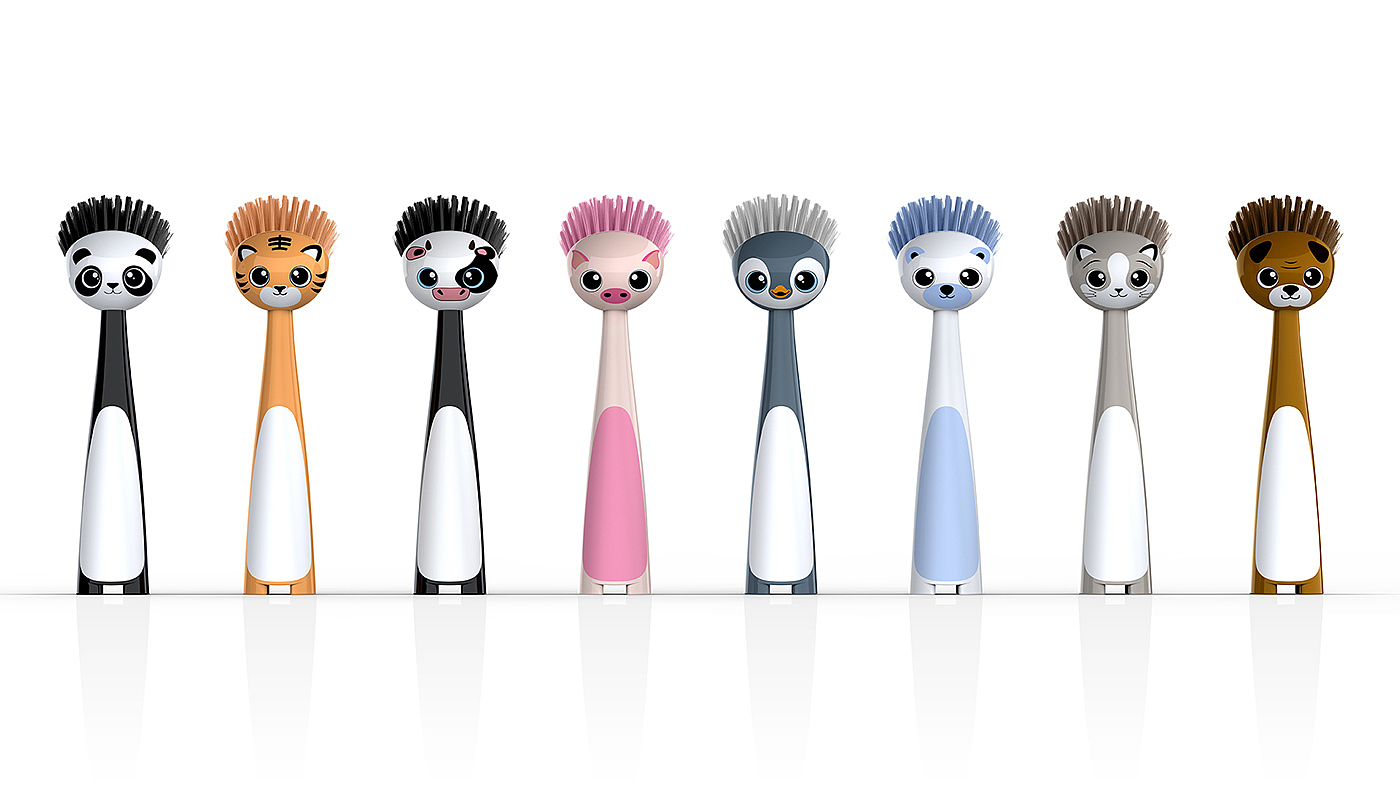 swashies，animal，lovely，Soft brush，clean，brush，