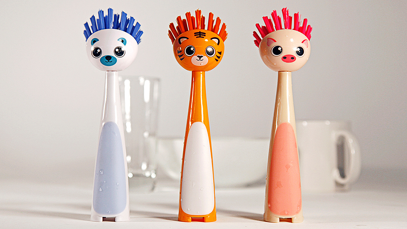 swashies，animal，lovely，Soft brush，clean，brush，