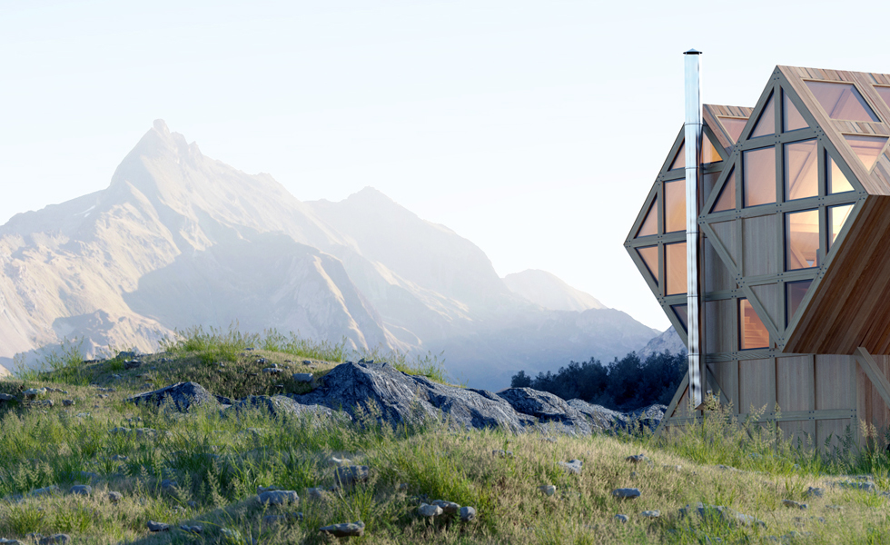 house，wooden ，mountain range，rural，