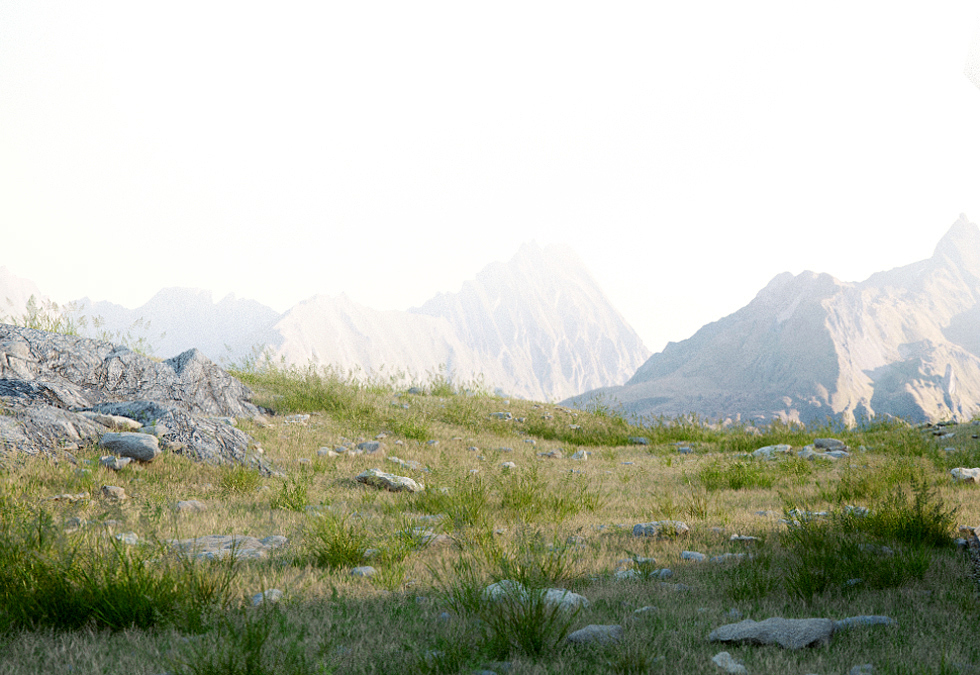 房屋，木制，山脉，乡村，