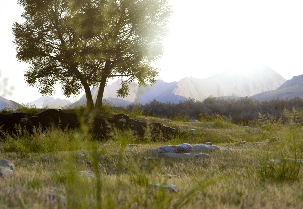 house，wooden ，mountain range，rural，