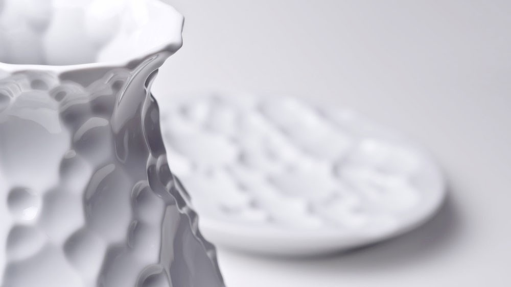ceramics，white，Sculpture，