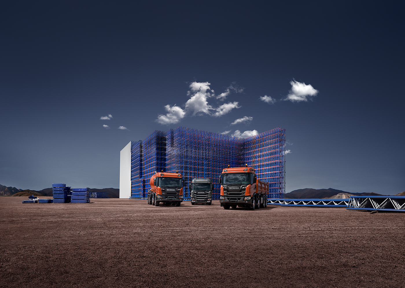 automobile，Rendering，truck，SCANIA，