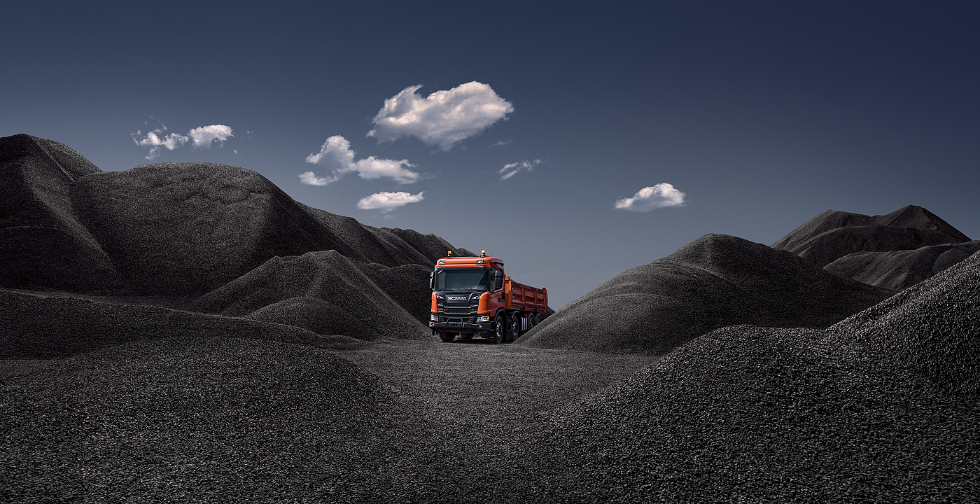 automobile，Rendering，truck，SCANIA，