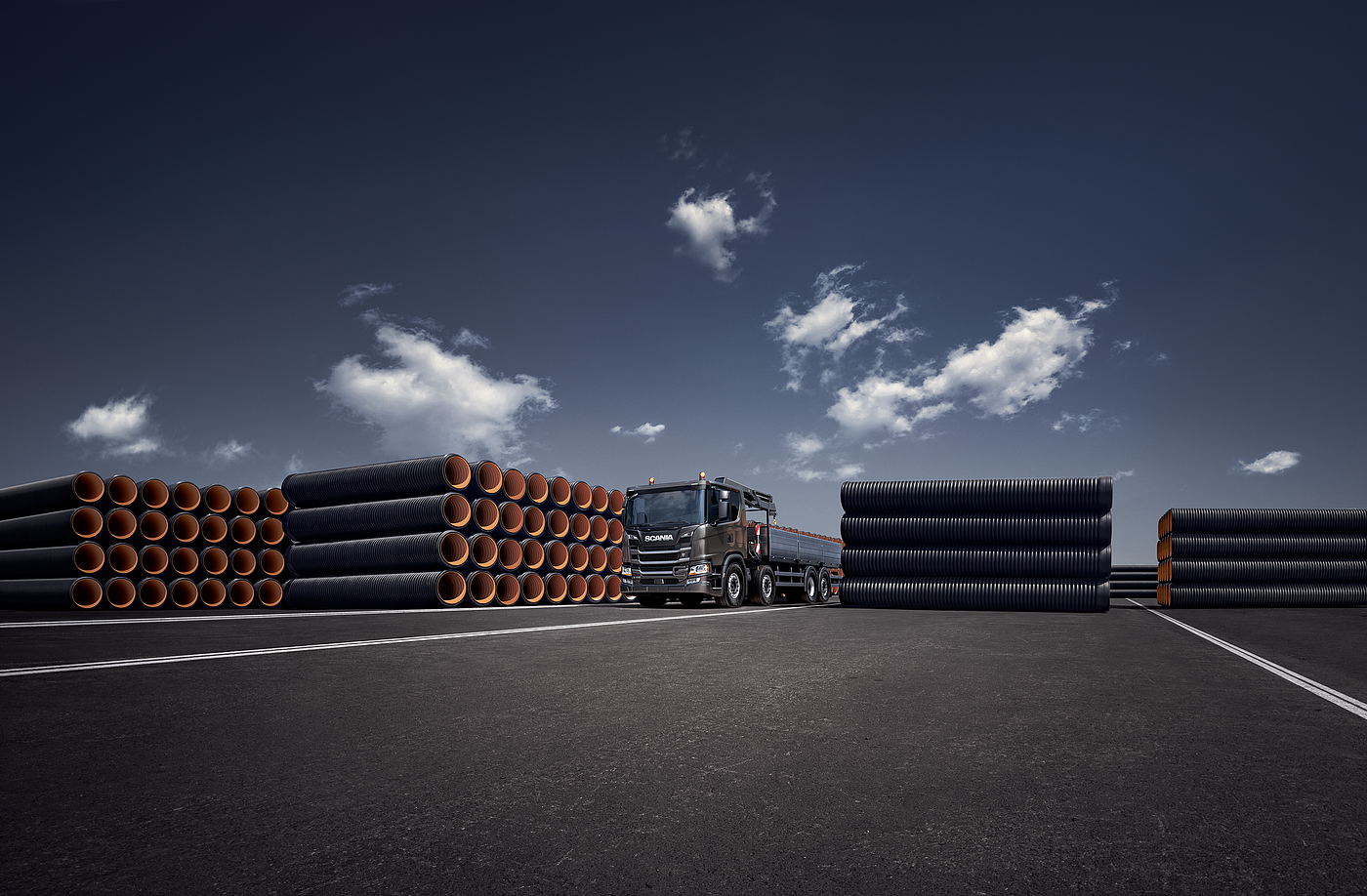 automobile，Rendering，truck，SCANIA，