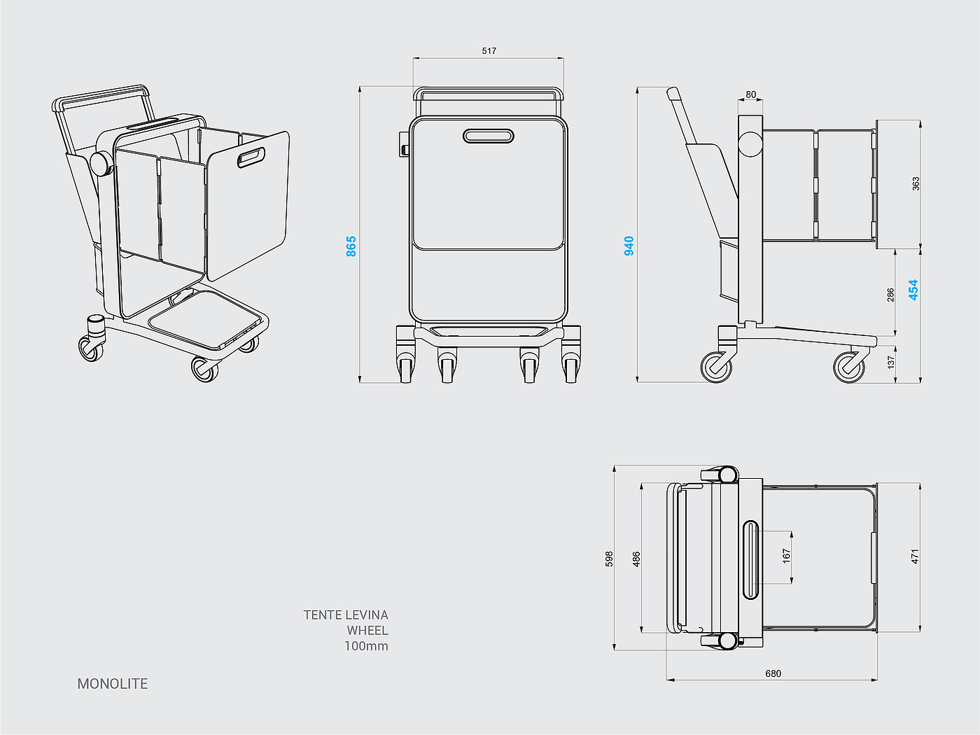 手推车，购物车，收纳，Compact cart，