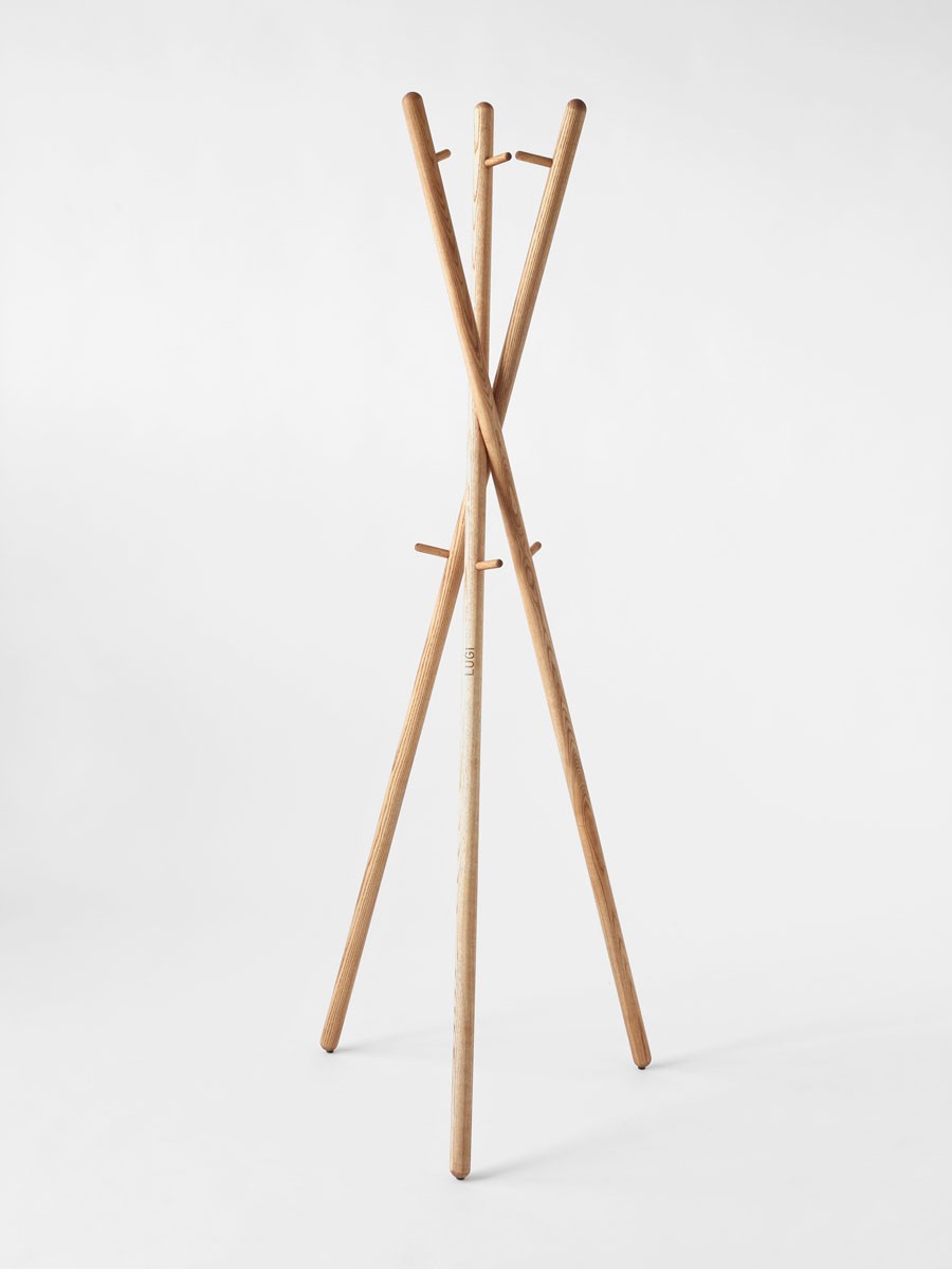 Table，Barstool 02，Bin 01，LUGI，chair，coat hanger，furniture design ，