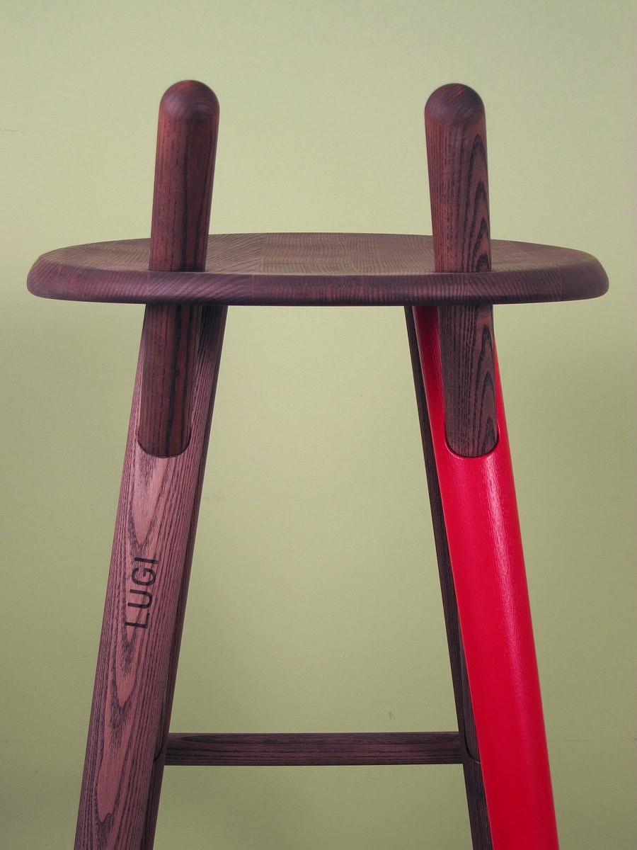 Table，Barstool 02，Bin 01，LUGI，chair，coat hanger，furniture design ，