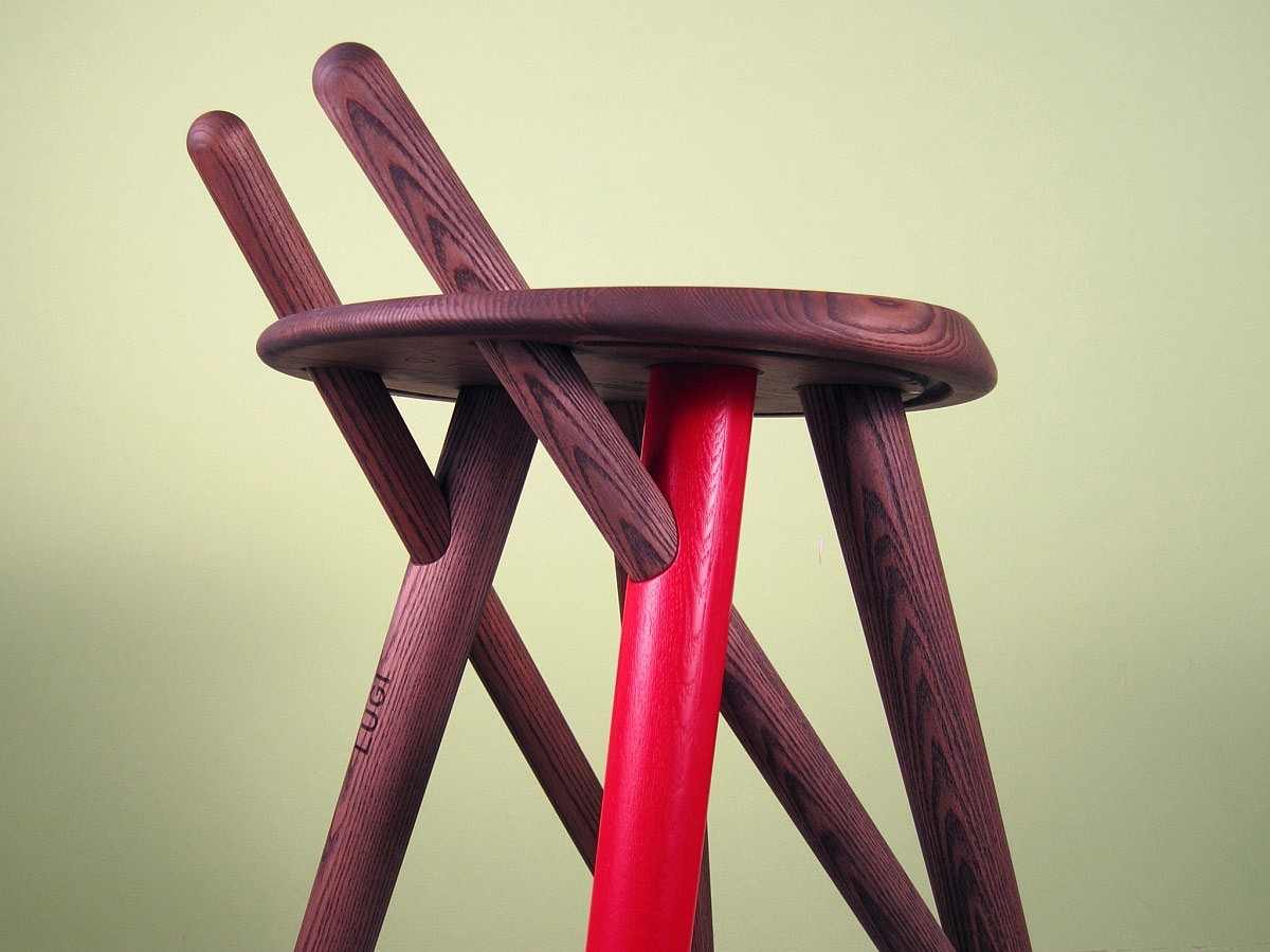 Table，Barstool 02，Bin 01，LUGI，chair，coat hanger，furniture design ，