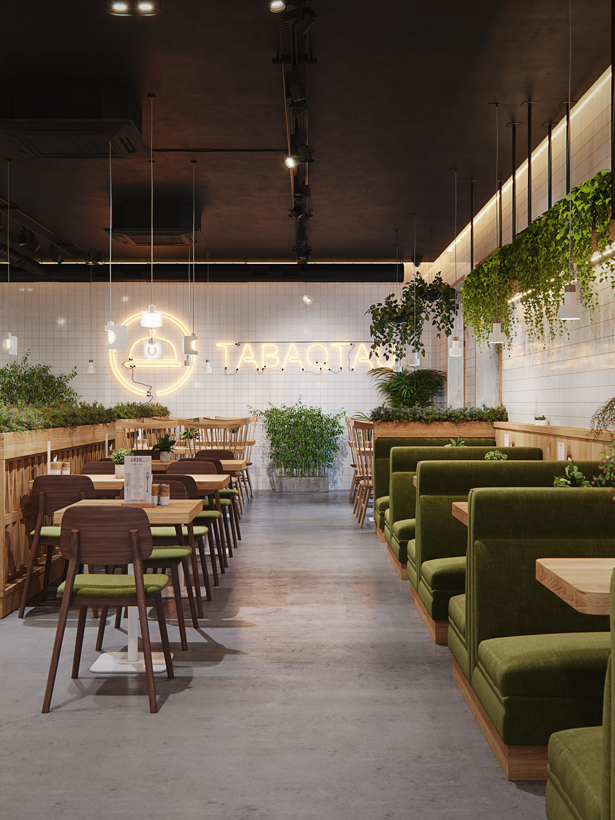 Interior design，restaurant，TABAQTAU，