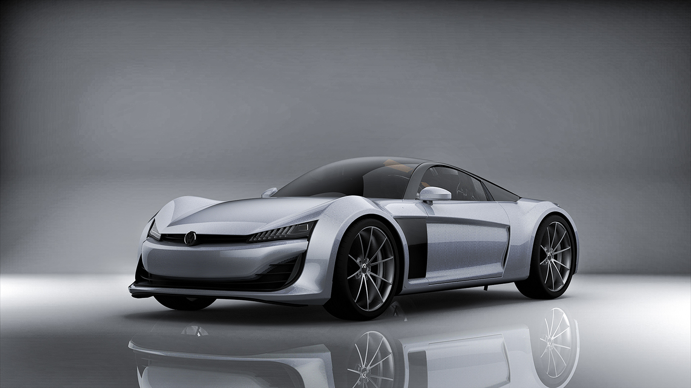 automobile，concept，Volkswagen GTE，public，