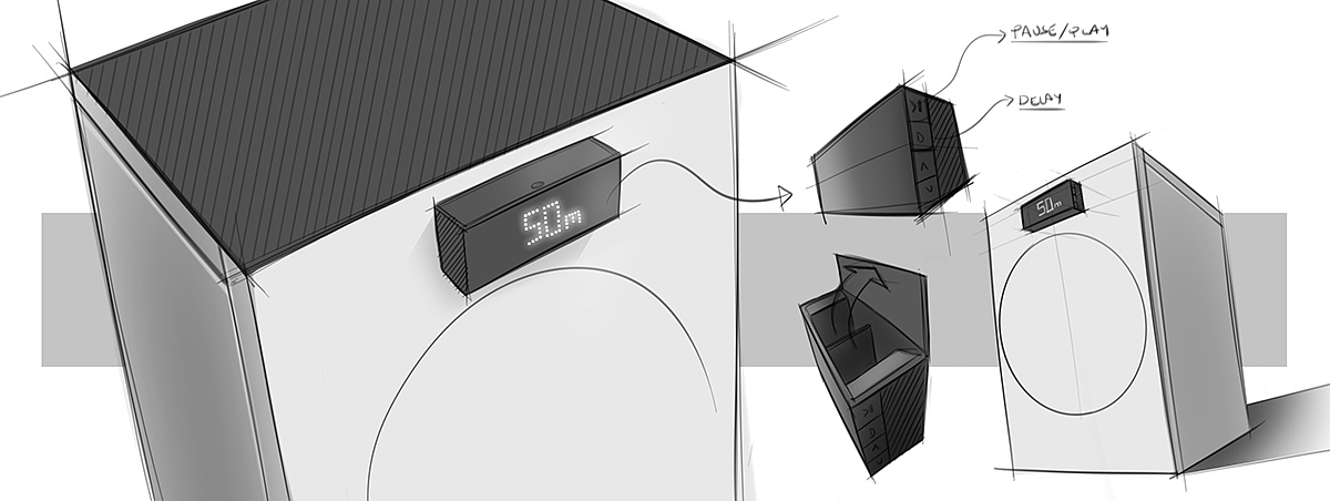 product design，industrial design，Ubee ，ID hand drawn，