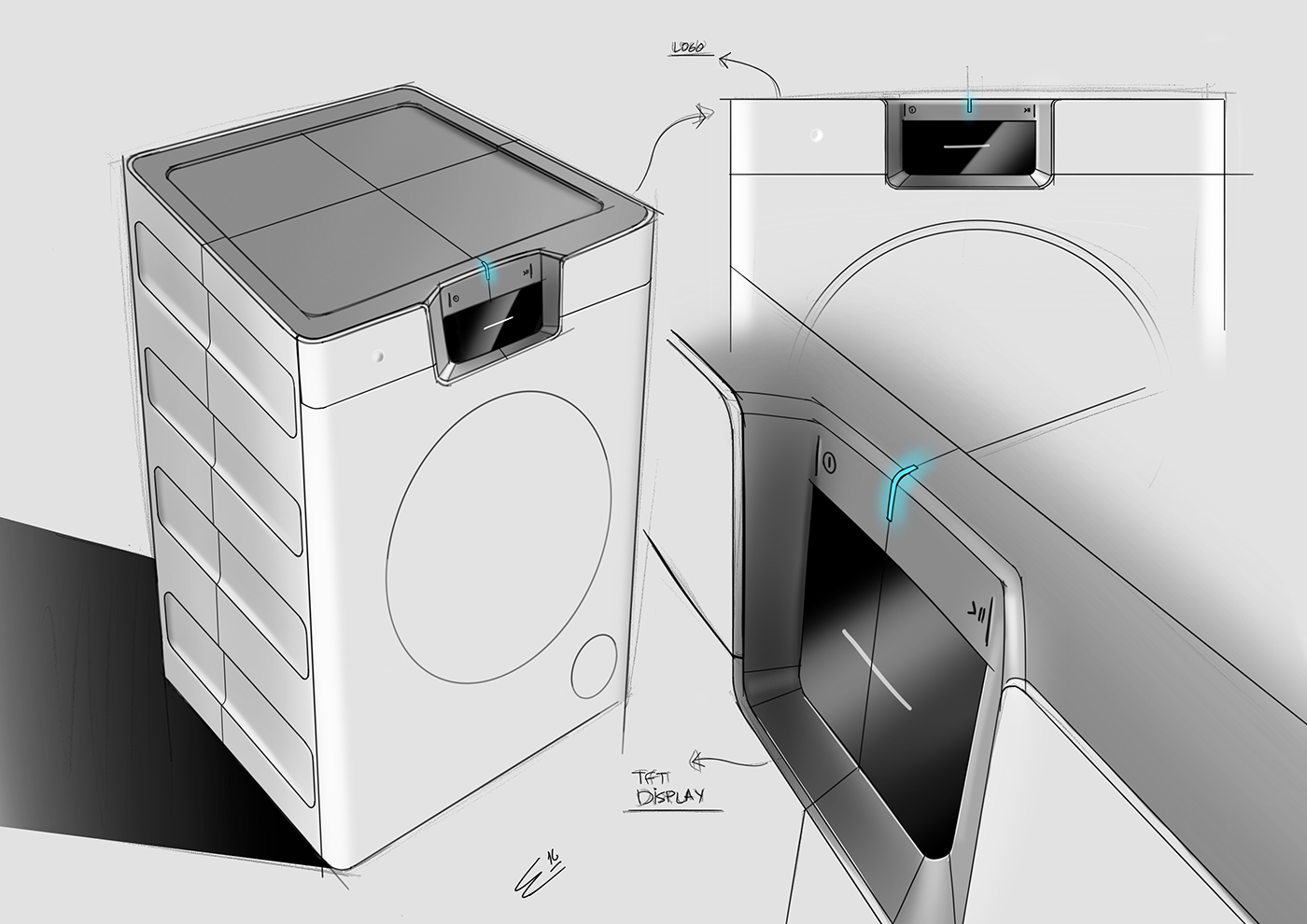 product design，industrial design，Ubee ，ID hand drawn，