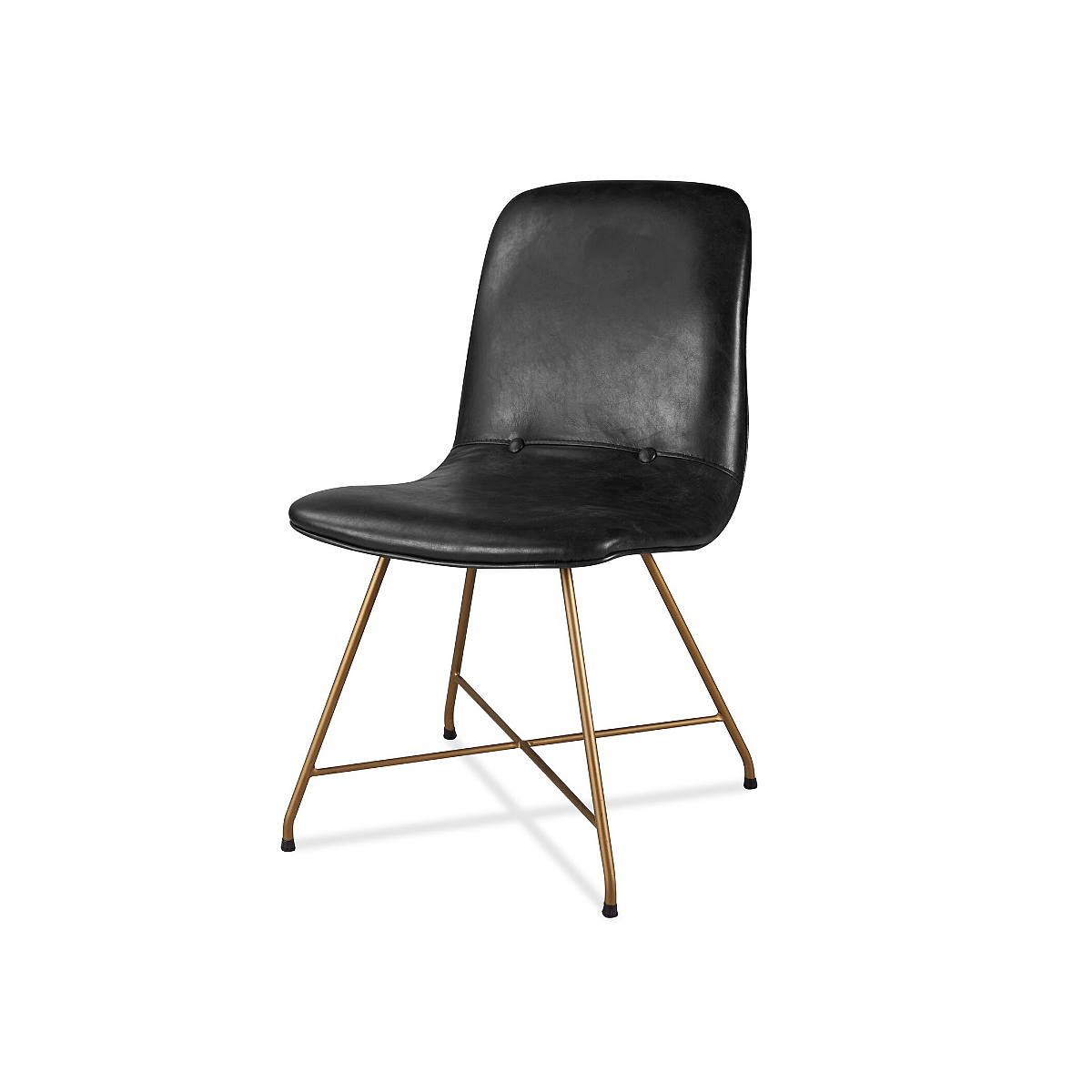 Dining chair，chair，Leatherwear，Metal，yellow，brown，black，industrial design，product design，