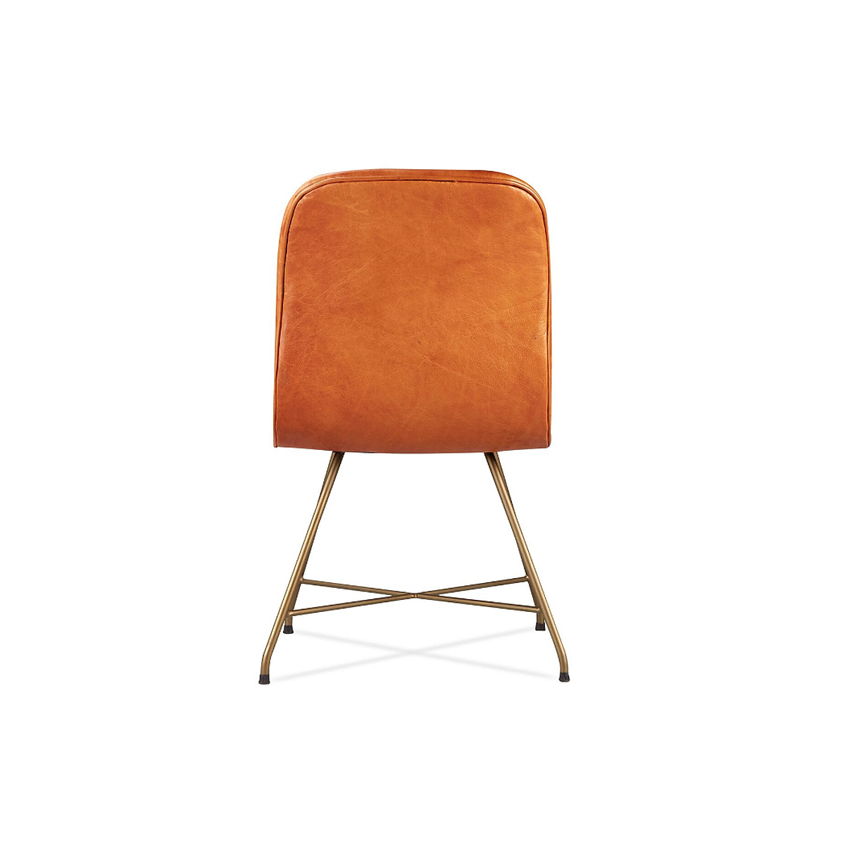 Dining chair，chair，Leatherwear，Metal，yellow，brown，black，industrial design，product design，