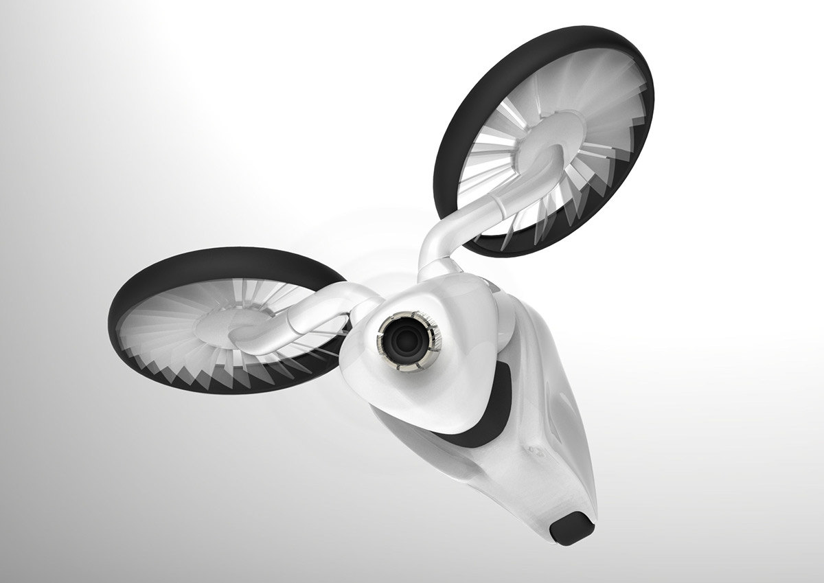 Automatic design，Traffic concept，Adjustable propeller arm，Propeller blade，industrial design，