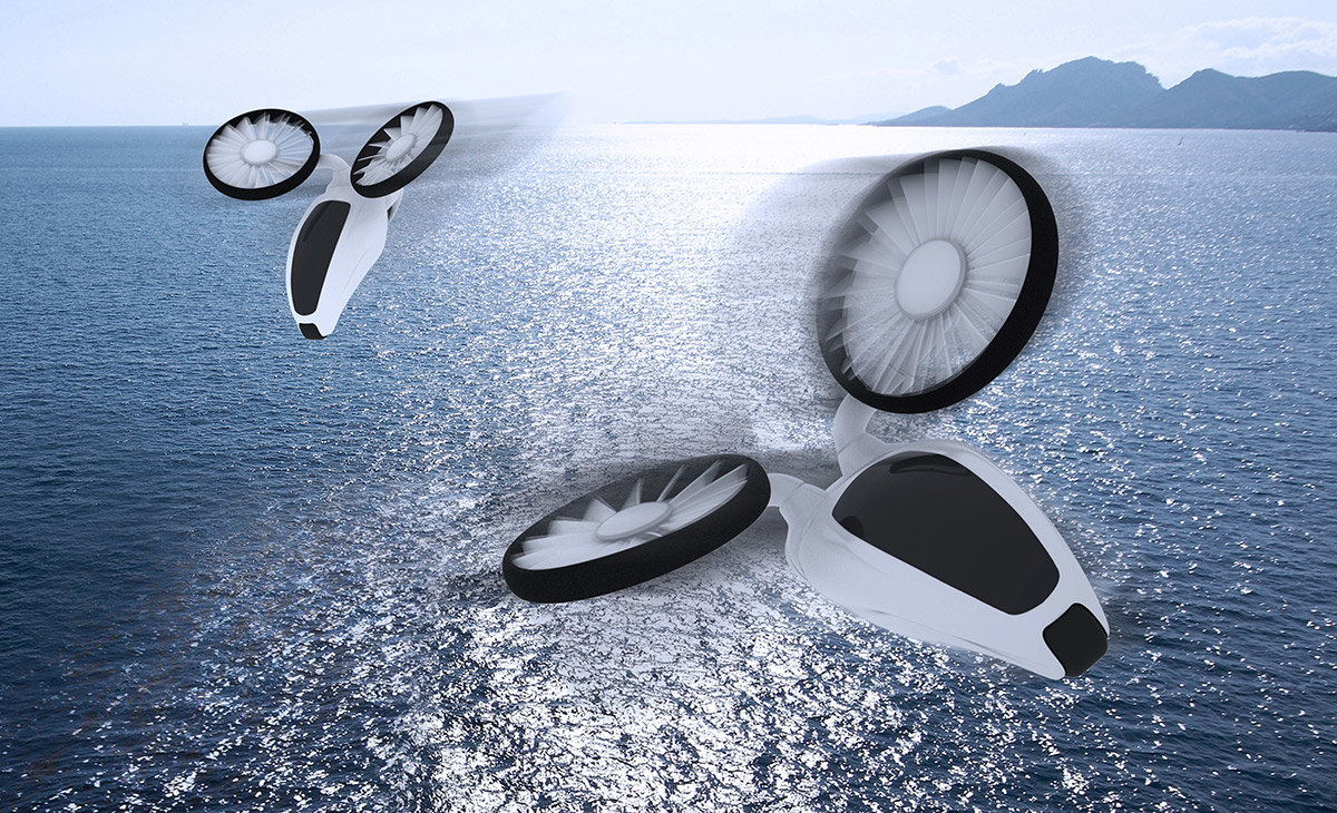 Automatic design，Traffic concept，Adjustable propeller arm，Propeller blade，industrial design，