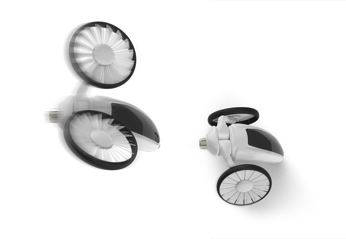 Automatic design，Traffic concept，Adjustable propeller arm，Propeller blade，industrial design，