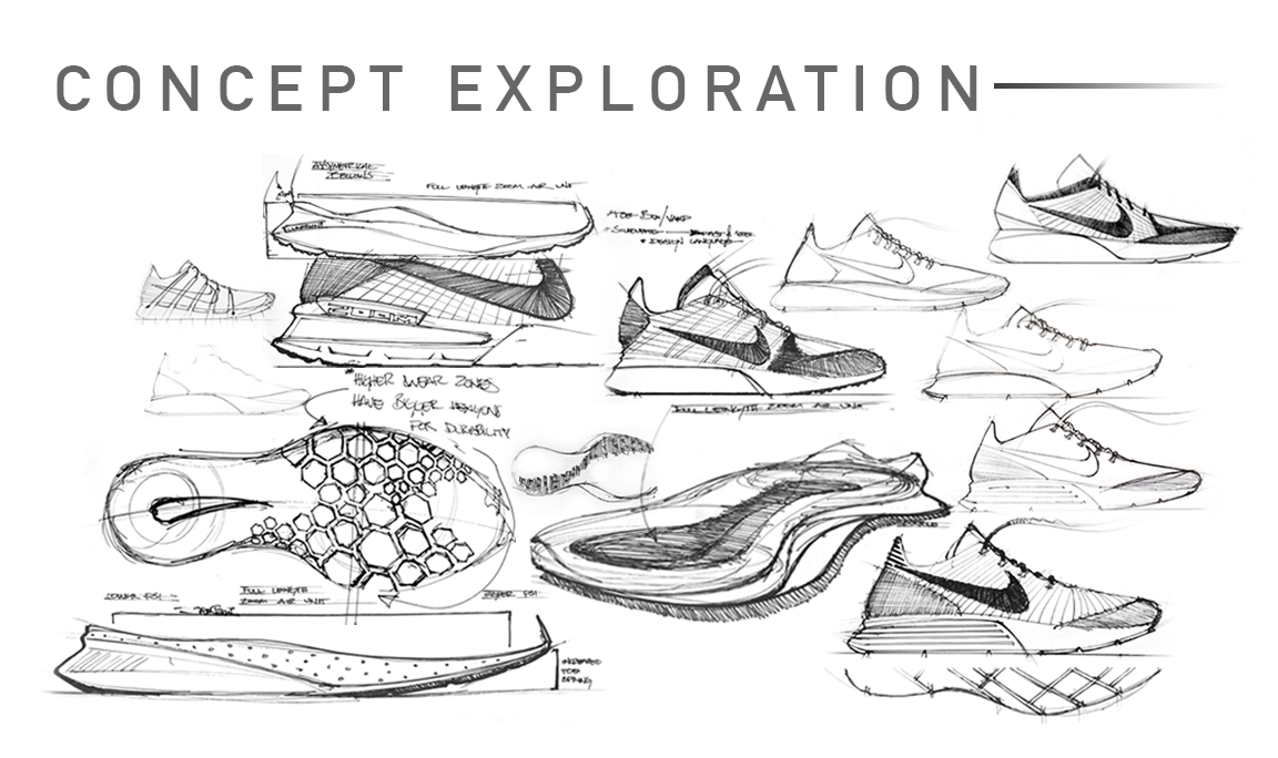 Nike，nike，manuscript，sketch，Running shoes，