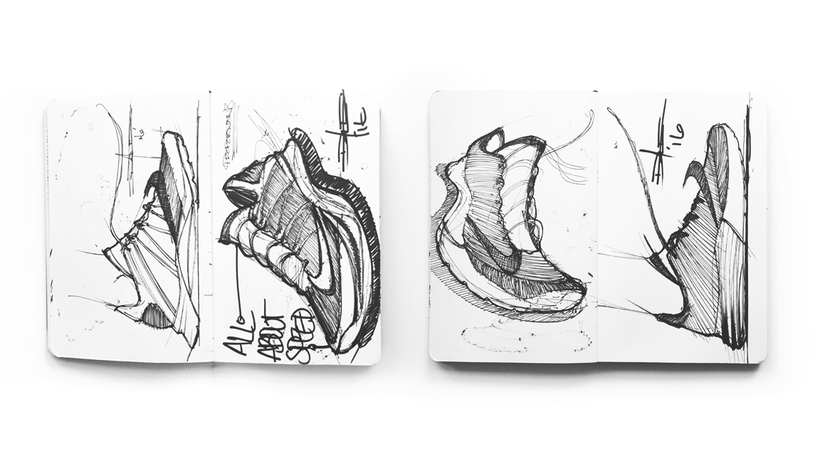 Nike，nike，manuscript，sketch，Running shoes，
