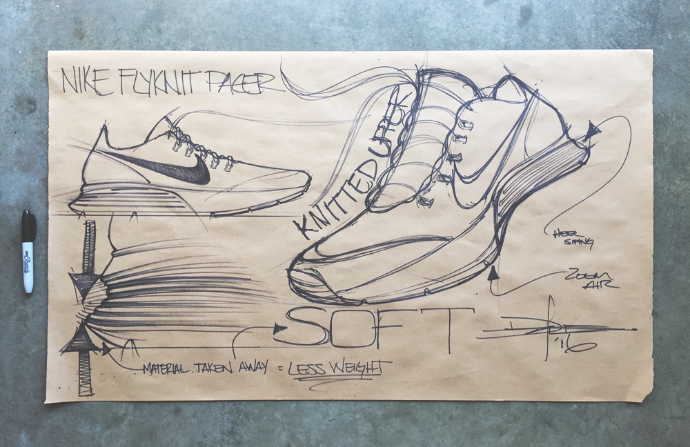 Nike，nike，manuscript，sketch，Running shoes，