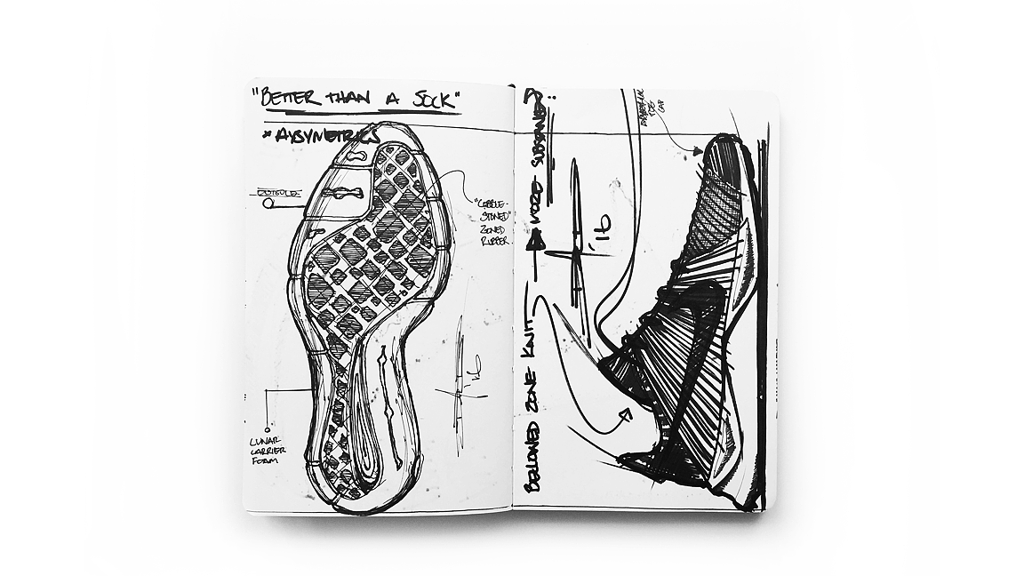 耐克，nike，手稿，草图，跑鞋，