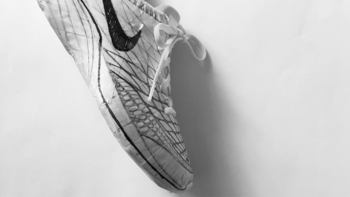 耐克，nike，手稿，草图，跑鞋，