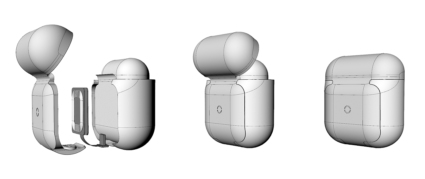 airpods，无线充，简约，保护套，