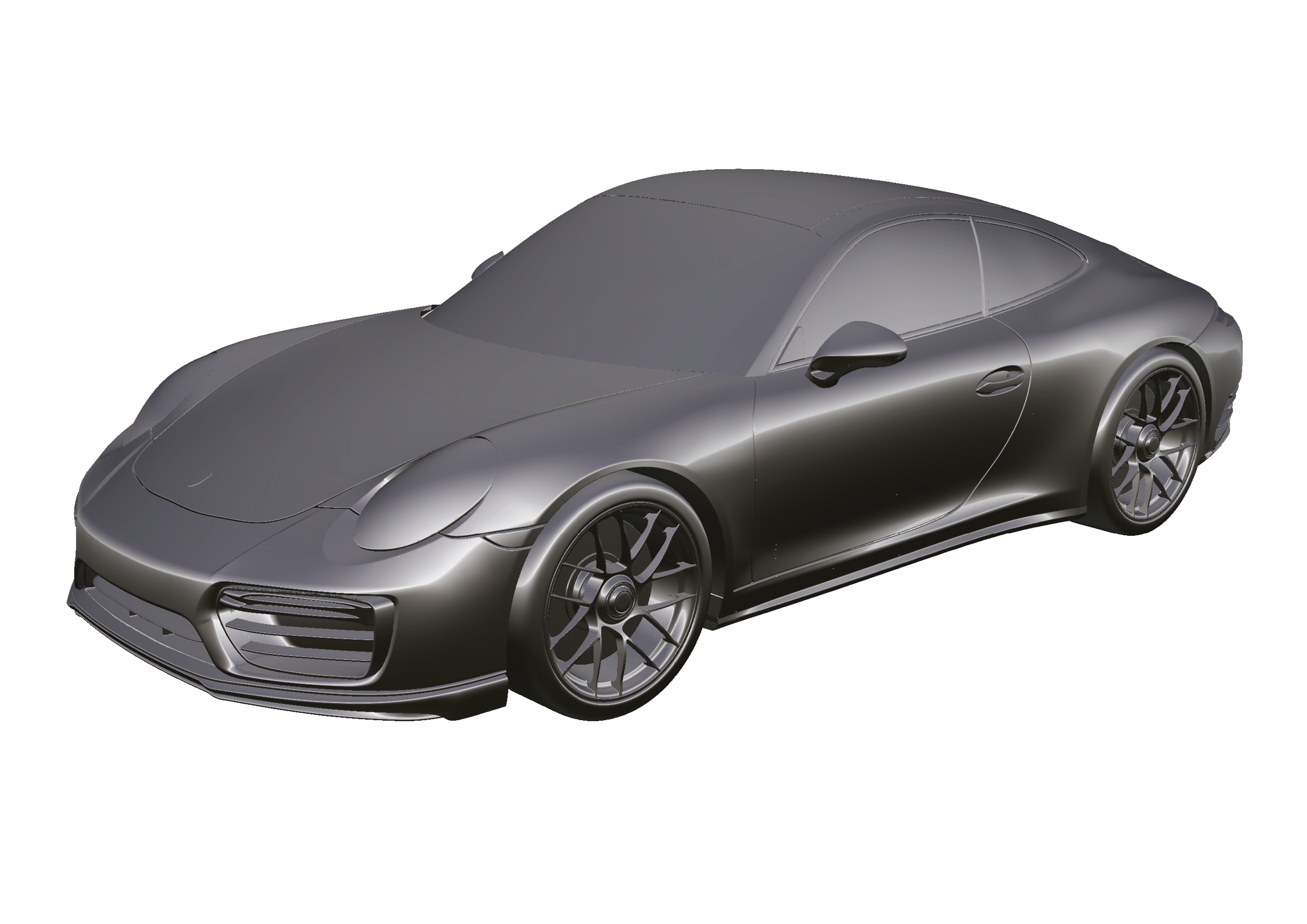 design sketch，nine hundred and eleven，Porsche，