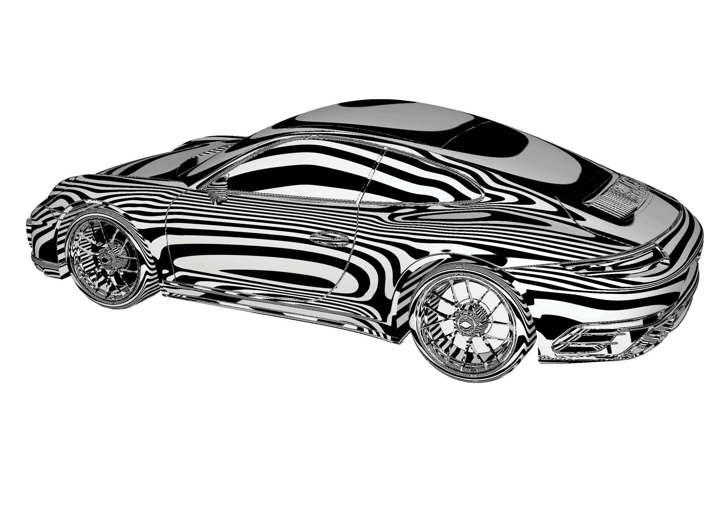 design sketch，nine hundred and eleven，Porsche，