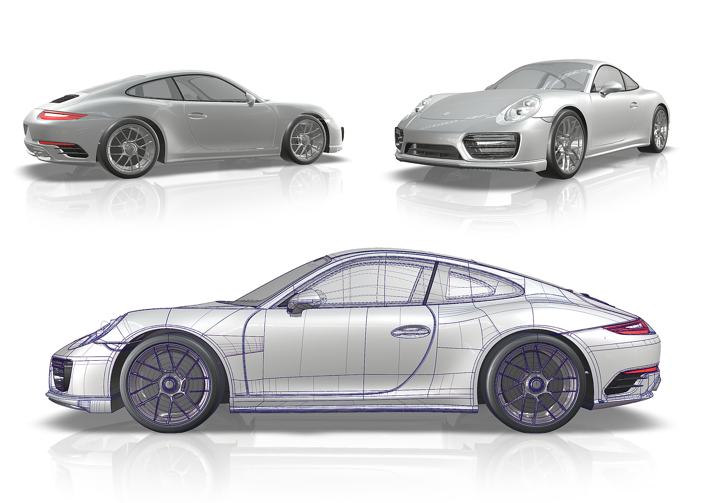 design sketch，nine hundred and eleven，Porsche，