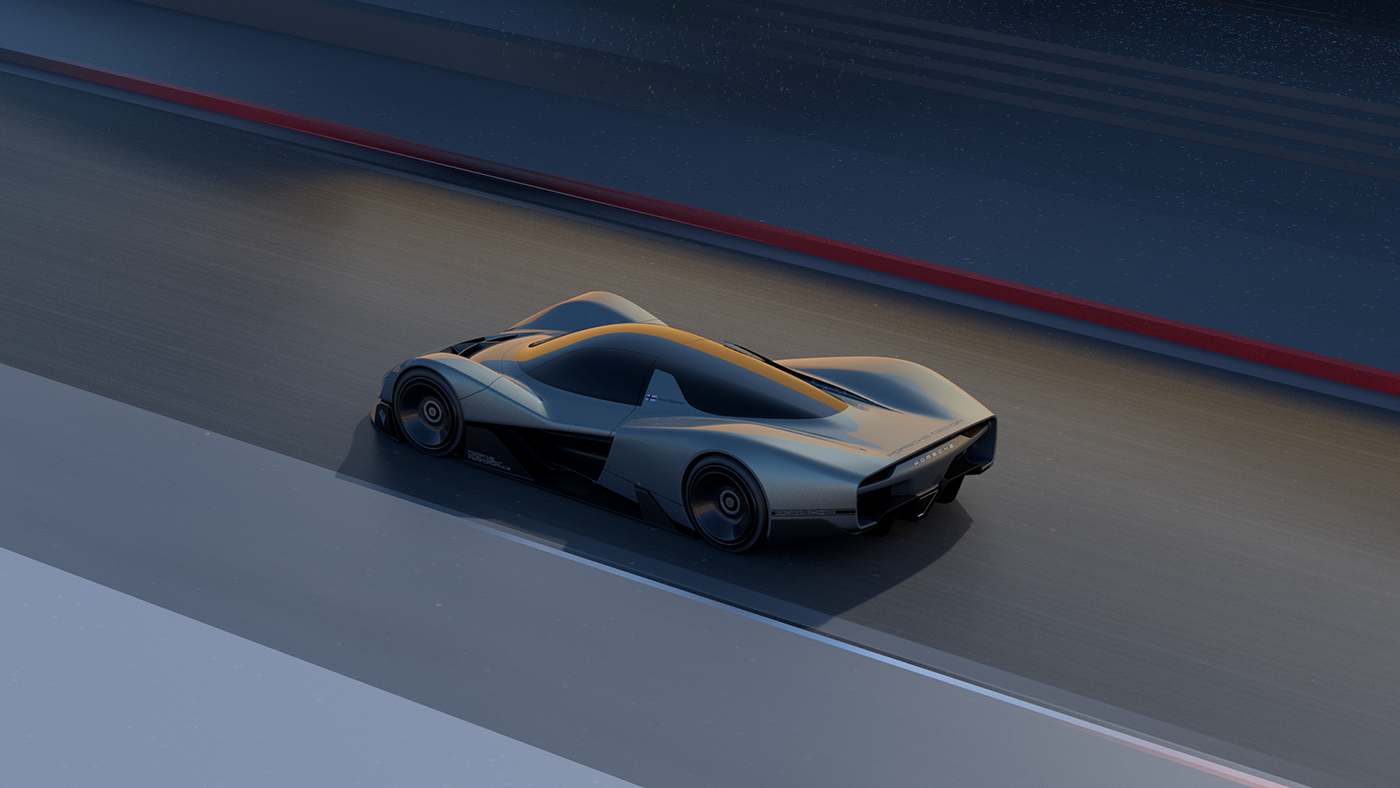 vred，GT1，Porsche 963，Render，Utsav Shah，