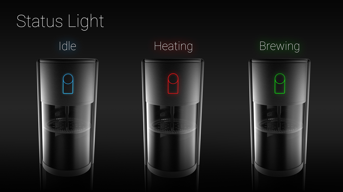 app，fully automatic，Coffee machine，concept，black，Taylor Serra，