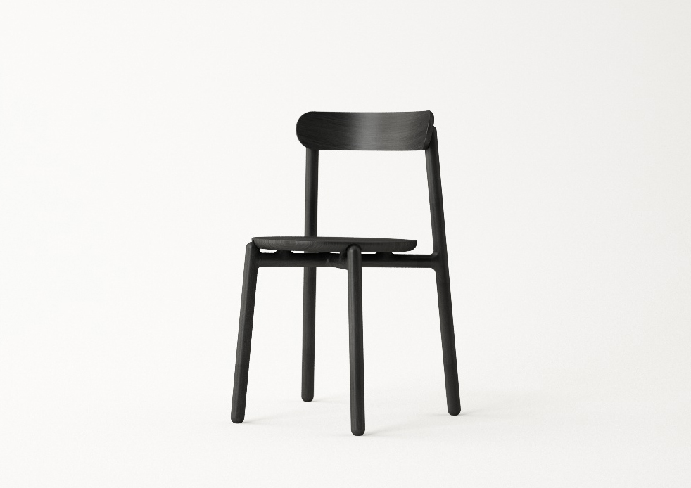 furniture design ，product design，industrial design，oak，Stack，Dining chair，chair，