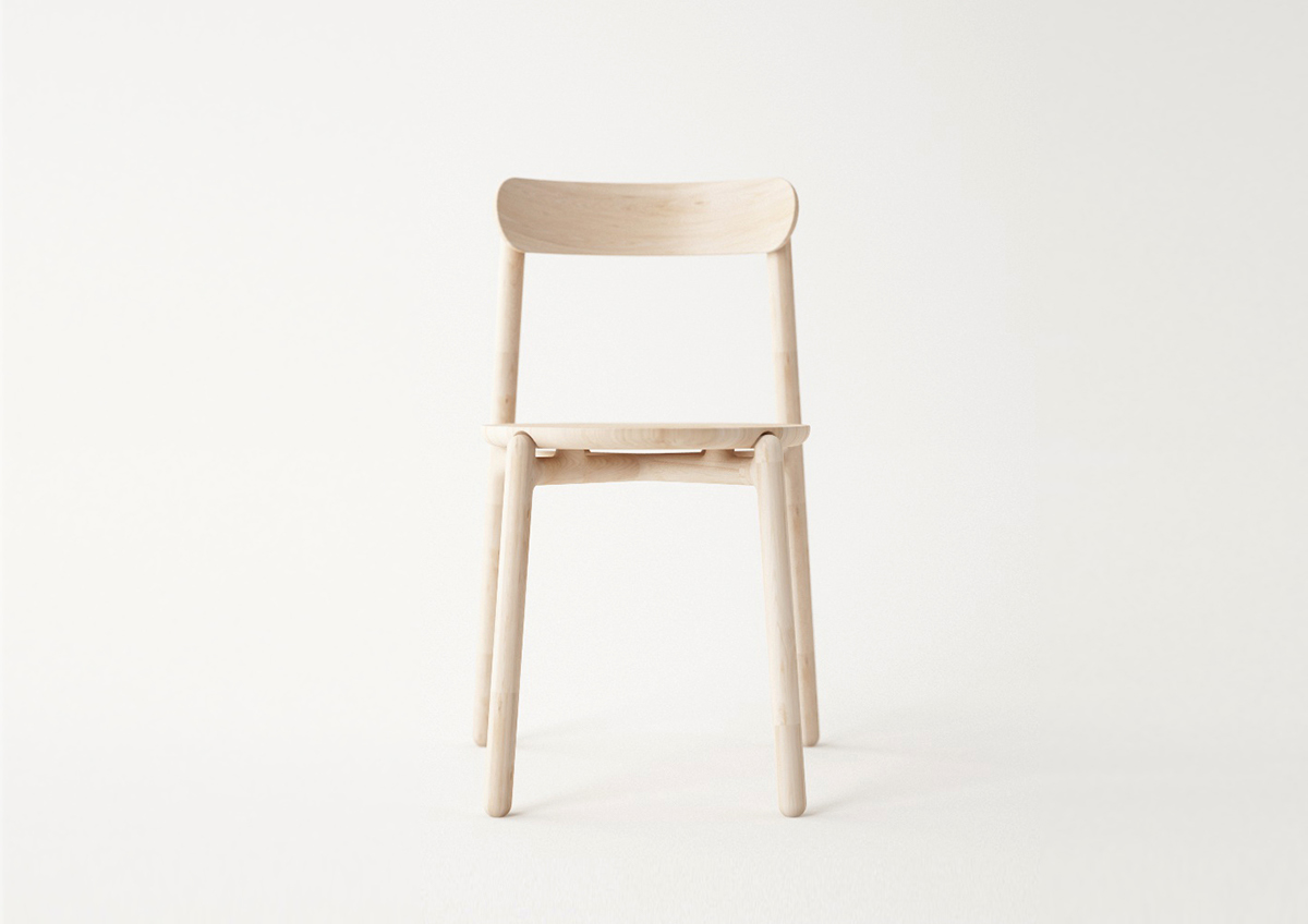 furniture design ，product design，industrial design，oak，Stack，Dining chair，chair，